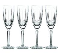 Waterford 156158 Marquis Sparkle Flute Set of 4, Non-Leaded Crystal, Clear
