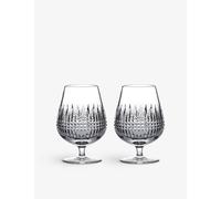 Waterford Connoisseur Lismore Crystal Brandy Glasses Set of Two