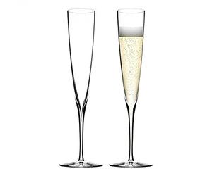 Waterford Elegance 40001104 Trumpet Flute Pair 160ml, Crystal