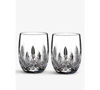 Waterford Lismore Connoisseur Engraved Crystal Tumblers Set of Two