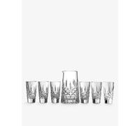 Waterford Lismore Crystal Pitcher and Shot Glass Set of Seven