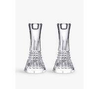 Waterford Lismore Diamond-crystal Candlesticks Set of Two