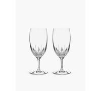 Waterford Lismore Diamond Essence Iced Beverage Crystal Glasses Set of Two