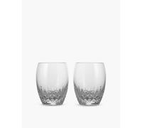 Waterford Lismore Essence Double Old Fashioned Crystal Glasses Set of Two 410ml