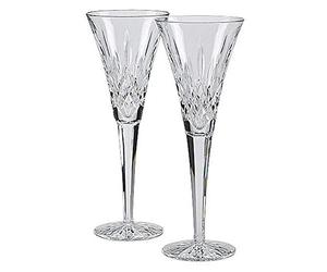 Waterford Lismore Toasting Flutes, Set of 2