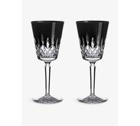 Waterford Waterford Lismore Black Medium Crystal Goblets Set Of Two
