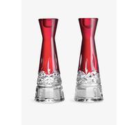 Waterford Waterford Lismore Crystal-Glass Candlesticks Set Of Two