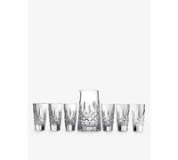 Waterford Waterford Lismore Crystal Pitcher and Shot Glass Set Of Seven