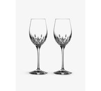 Waterford Waterford Lismore Essence Crystal White Wine Glasses Set Of Two