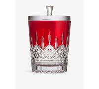 Waterford Waterford Lismore Red Crystal Glass Biscuit Barrel