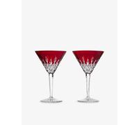 Waterford Waterford Lismore Set Of Two Crystal-Glass Martini Glasses 220ml