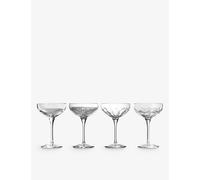 Waterford Waterford Mixology Mixed Large Coupe Crystal Glasses 280ml Set Of Four