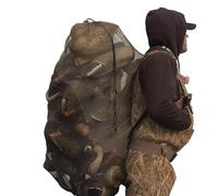 Waterfowl decoy bag for ducks Mesh decoy bag for hunting Lightweight decoy storage backpack Adjustable comfort straps for decoy bag Hunting gear for duck and turkey pigeon decoy storage bag,