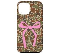Waterfowl Hunting Camo with Pink Bow Mallard Duck Hunters Case for iPhone 12 mini