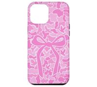 Waterfowl Hunting Duck Camo Aesthetic Cute Light Pink Bow Case for iPhone 12 Pro Max