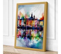 Waterfront Cathedral Canvas Wall Art Print 18x12 Inch