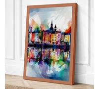 Waterfront Cathedral Canvas Wall Art Print 18x12 Inch