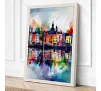 Waterfront Cathedral Canvas Wall Art Print 18x12 Inch