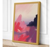 Waterfront Reflections Modern Canvas Wall Art Print 24x16 Inch (61 x 41 cm)