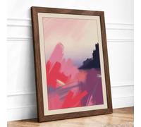 Waterfront Reflections Modern Framed Wall Art Print A4 (29.7×21cm)