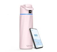 WaterH Boost Smart Water Bottle that Reminds You to Drink, BPA-Free Stainless Steel Vacuum Insulated Bottle, Wide Mouth Water Tracker Bottle with APP, Ideal for Mother's Day, Pink, 710ml