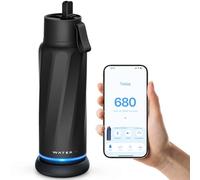 WATERH Vita Smart Water Bottle with Reminder to Drink Water, BPA-Free Vacuum Insulated Water Bottles with Filter & Straw, Bluetooth Intake Water Tracking Bottle, Ideal for Gift (18 oz)