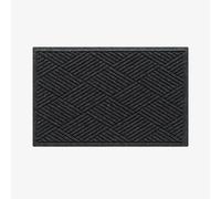 Waterhog Machine Washable Door Mat, Diamond Charcoal 60 x 90 cm - Heavy Duty Dirt Trapper Entrance Mat, Non-Slip Rubber Backed, Indoor/Outdoor Use, Made in Europe