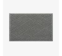 Waterhog Machine Washable Door Mat, Diamond Grey 60 x 90 cm - Heavy Duty & Dirt Trapper Doormat, Non-Slip Rubber Backed Doormat, Easy-to-Clean Outdoor/Indoor Entrance Mat, Made in Europe