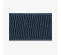 Waterhog Machine Washable Door Mat, Diamond Navy Blue 60 x 90 cm - Heavy Duty & Dirt Trapper Doormat, Non-Slip Rubber Backed Doormat, Easy-to-Clean Outdoor/Indoor Entrance Mat, Made in Europe