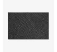 Waterhog Machine Washable Door Mat, Fingerprint Charcoal 55 x 85 cm - Heavy Duty & Dirt Trapper Doormat, Non-Slip Rubber Backed Doormat, Easy-to-Clean Outdoor/Indoor Entrance Mat, Made in Europe