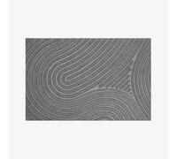 Waterhog Machine Washable Door Mat, Fingerprint Grey 55 x 85 cm - Heavy Duty & Dirt Trapper Doormat, Non-Slip Rubber Backed Doormat, Easy-to-Clean Outdoor/Indoor Entrance Mat, Made in Europe