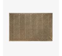 Waterhog Machine Washable Door Mat, Herringbone Camel 60 x 90 cm - Heavy Duty & Dirt Trapper Doormat, Non-Slip Rubber Backed Doormat, Easy-to-Clean Outdoor/Indoor Entrance Mat, Made in Europe
