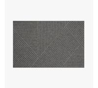 Waterhog Machine Washable Door Mat, Pyramid Grey 55 x 85 cm - Heavy Duty & Dirt Trapper Doormat, Non-Slip Rubber Backed Doormat, Easy-to-Clean Outdoor/Indoor Entrance Mat, Made in Europe