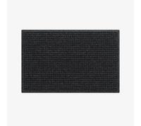 Waterhog Machine Washable Door Mat, Squares Charcoal 60 x 90 cm - Heavy Duty Dirt Trapper Entrance Mat, Non-Slip Rubber Backed, Indoor/Outdoor Use, Made in Europe