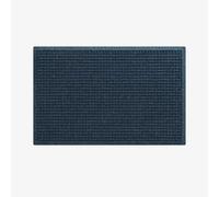 Waterhog Machine Washable Door Mat, Squares Navy Blue 60 x 90 cm - Heavy Duty Dirt Trapper Entrance Mat, Non-Slip Rubber Backed, Indoor/Outdoor Use, Made in Europe