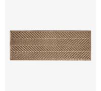 Waterhog Washable Hallway Runner Rug Herringbone Camel 55 x 150 cm