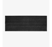 Waterhog Washable Hallway Runner Rug Herringbone Charcoal 55 x 150 cm