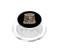 Waterhole Gossip Is The Best Gossip Elephant Elephants PopSockets PopGrip for MagSafe