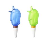 Watering Balls for Plants, 60 ml Bird Water Dispenser, Plants Watering Terracotta, Self-Watering Indoor Plants Clay Cone, Plant Watering Watering Cones for Holidays (Blue + Green)