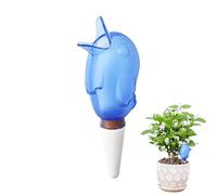 Watering Balls for Plants, 60 ml Bird Water Dispenser, Plants Watering Terracotta, Self-Watering Indoor Plants Clay Cone, Plant Watering Watering Cones for Holidays (Blue)