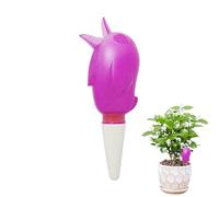 Watering Balls for Plants, 60 ml Bird Water Dispenser, Plants Watering Terracotta, Self-Watering Indoor Plants Clay Cone, Plant Watering Watering Cones for Holidays (Purple)