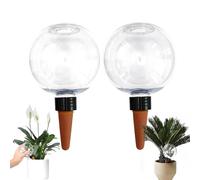 Watering Balls, Watering Cone, Water Dispenser Plants, Transparent Watering Bulbs, Watering for Flower Pots, Self-Watering, for Home, Balcony, Living Room, Flat (2 Pieces)