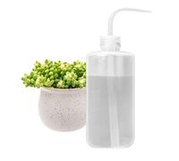 Watering Bottle 500ML with Leak-proof O-ring for Indoor Plants Succulent Cactus Plastic Squeeze Water Can Long Nozzle Bend Mouth Waterer Bonsai Terrarium Orchids Seedling Lab Wash Label Tattoo Device