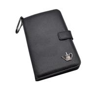 Watering Can Gardeners English Pewter Design Black Leatherette Golf Organiser and Personalised Engraved Golf Markers with Initials
