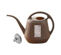 Watering Can Indoor & Outdoor, 4 L Garden Watering Cans, Large Plastic Long-Spout Can for House Plants & Hanging Baskets - Precise Watering, Home Essential (2 in1-coffee)