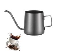 Watering Can Indoor, Small Watering Can for Indoor Plants, Stainless Steel Mini watering can with Long Spout, Ideal for Office Plants, Houseplants and Small Space Gardening, Elegant Black, 250 ml