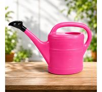 Watering Can Lightweight Plastic Garden Plant Indoor Outdoor Large Pink 10 Litre