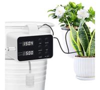 Watering Can Outdoor, 15 Drippers Smart Irrigation System Kit Cycle Soak Mode Plant Watering Devices 15M Pipe Type-C Charging, for Garden Potted Plants Balcony Vacation