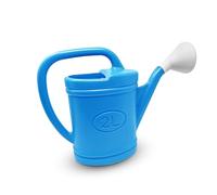 Watering Can Plastic Lightweight Water Sprayer Watering Bottle Detachable Sprinkler Rose for Garden Outdoor House Flower Bonsai Plant (2L, Turquoise - Plastic Watering Can)