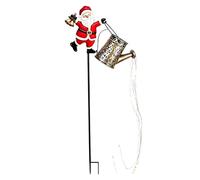 Watering Can Solar Light Santa Watering Can Yard Decor with Stake